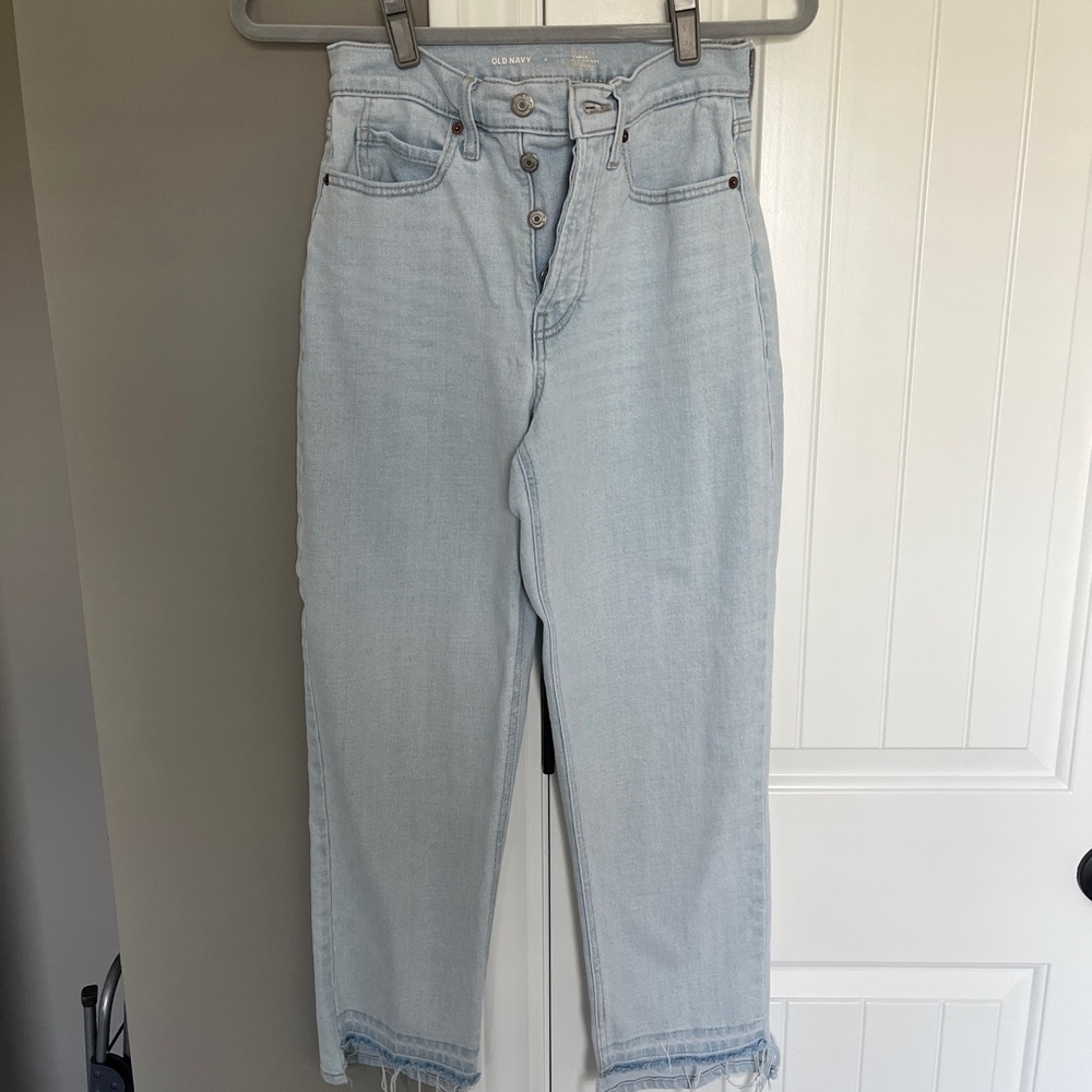 Old Navy Light Blue High Rise Jeans